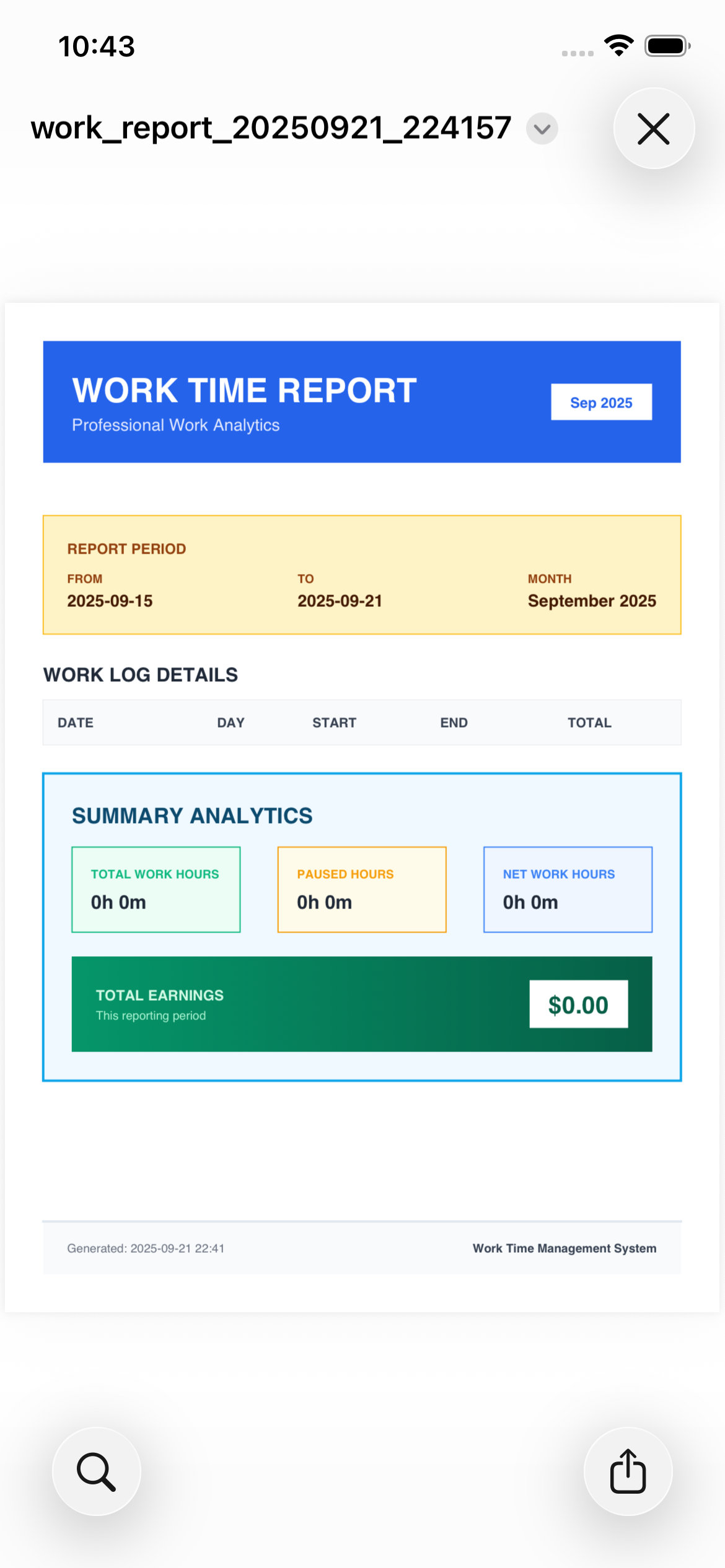 Work Log - Time Tracker & Timesheet App